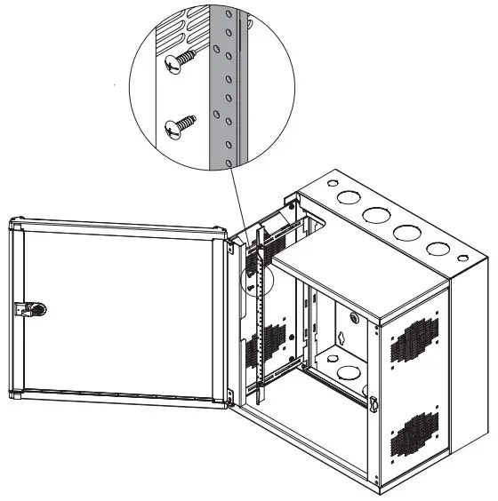BLACK BOX WMD12 2425 PQU Double Hinged Cabinet Plexiglass Window Door - EQUIPMENT MOUNTING