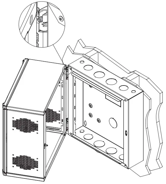 BLACK BOX WMD12 2425 PQU Double Hinged Cabinet Plexiglass Window Door - STEP 5