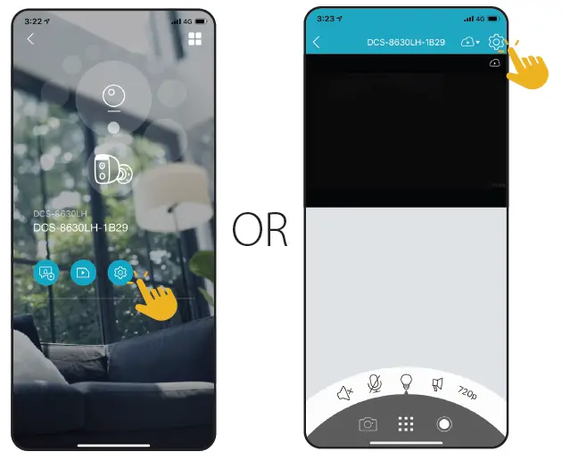 configure your camera