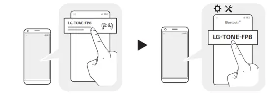 LG TONE FP6 Bluetooth Stereo Headset - charging