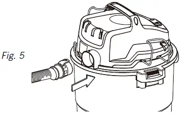 Insert the larger end