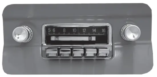 custom autosound CAMSBR Slidebar Radio