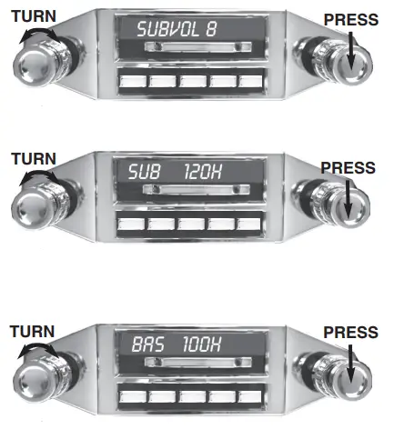 custom autosound CAMSBR Slidebar Radio - BASS 3