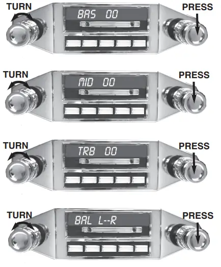 custom autosound CAMSBR Slidebar Radio - BASS