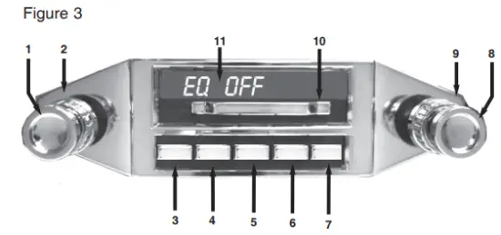 custom autosound CAMSBR Slidebar Radio - CONTROLS