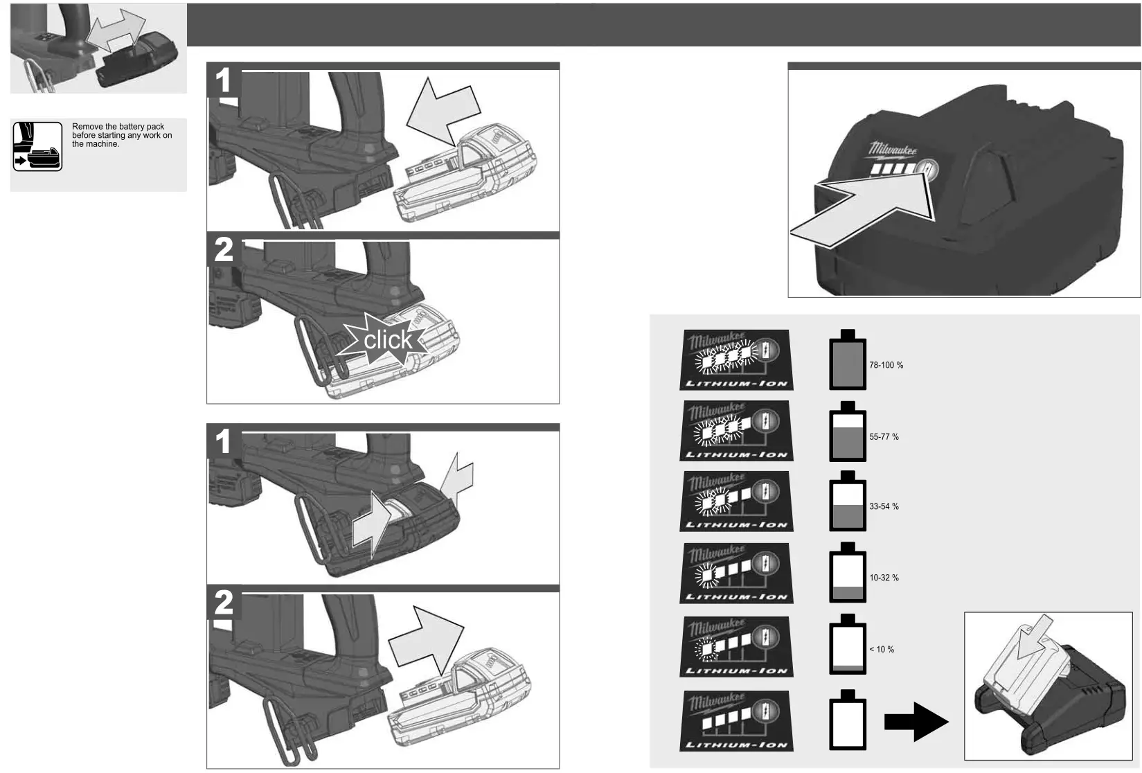 milwaukee M18 FNCS18GS 18V Cordless Nail Gun - figure 2