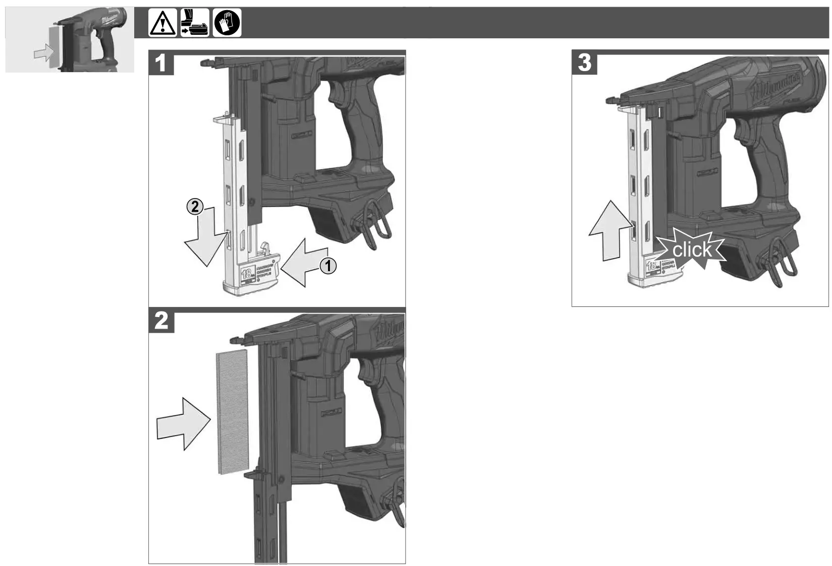 milwaukee M18 FNCS18GS 18V Cordless Nail Gun - figure 3