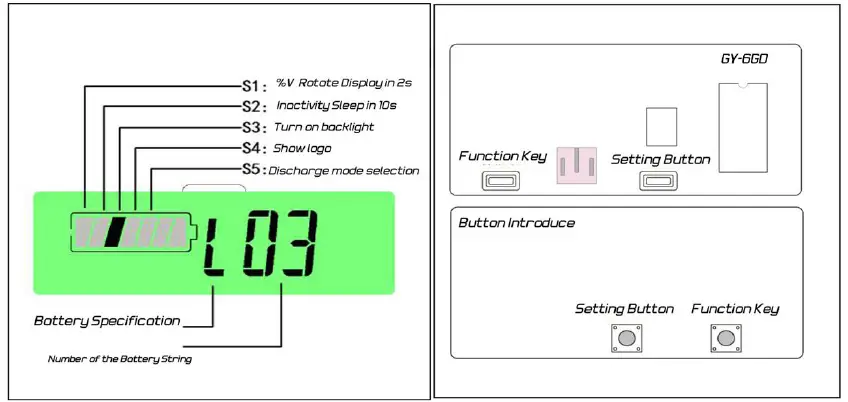 VORDEO GY-6GS Battery Capacity Display-1