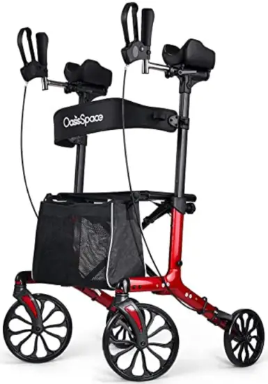 OasisSpace OS-28KLD-UW-9211-R Ultra Upright Walker Red