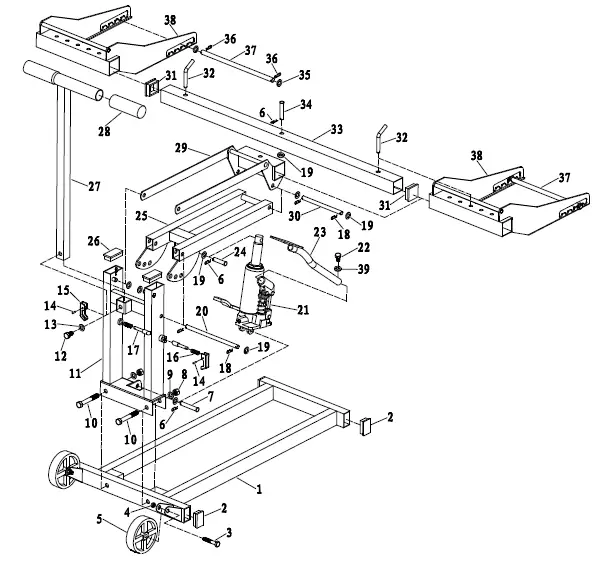 PITTSBURGH-61523-High Lift-Riding-Mower -FIG 13