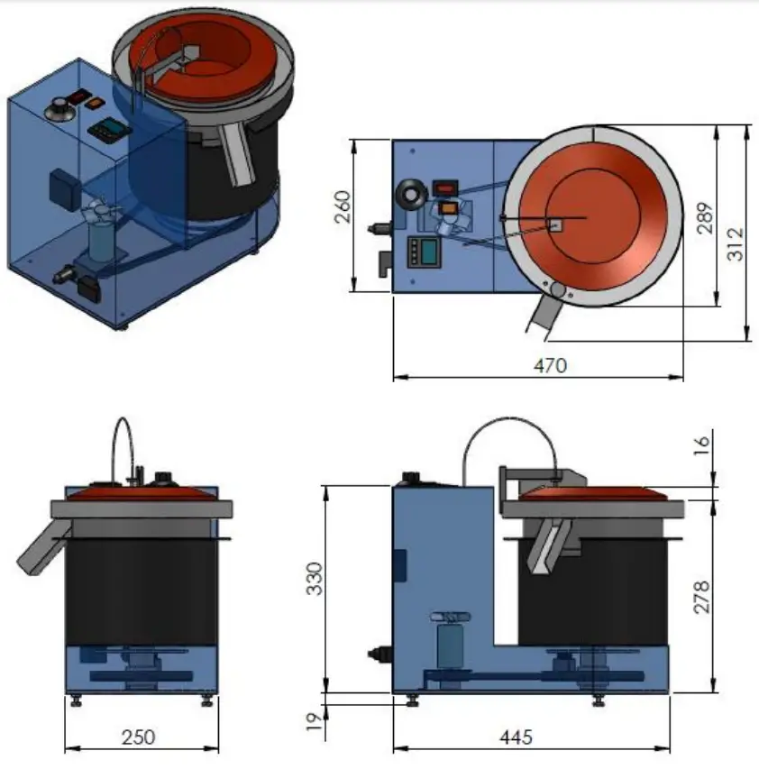 FTM Technologies RD3 Rotary Solder Pot - FIG 9