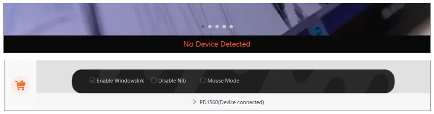 GAOMON PD1560 Graphics pen Display - Device Connection Prompt