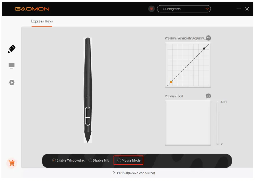 GAOMON PD1560 Graphics pen Display - Function Setting 10