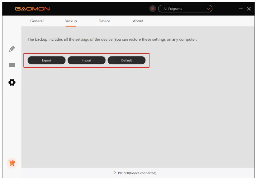 GAOMON PD1560 Graphics pen Display - Function Setting 12