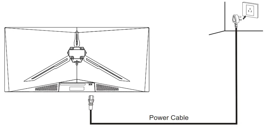 itek ITMC34V141WQHD 34 Inch Curved Archives Monitor - Cable