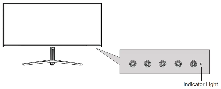 itek ITMC34V141WQHD 34 Inch Curved Archives Monitor - Indicator Light