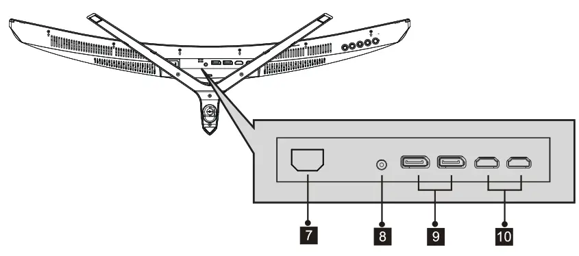 itek ITMC34V141WQHD 34 Inch Curved Archives Monitor - power