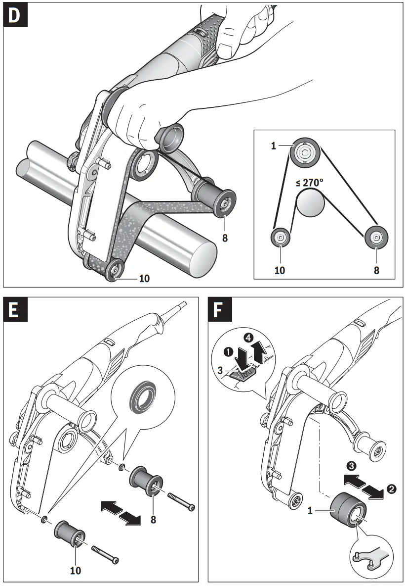 BOSCH GRB 14 CE Professional Pipe Belt Sander - fig 2