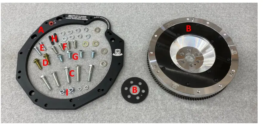 NISSAN RB20 350Z VQ35DE Transmission Adapter - Figure 1