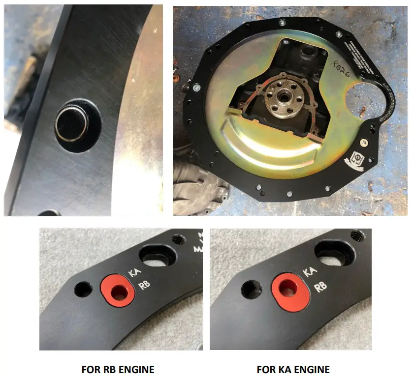 NISSAN RB20 350Z VQ35DE Transmission Adapter - Figure 3