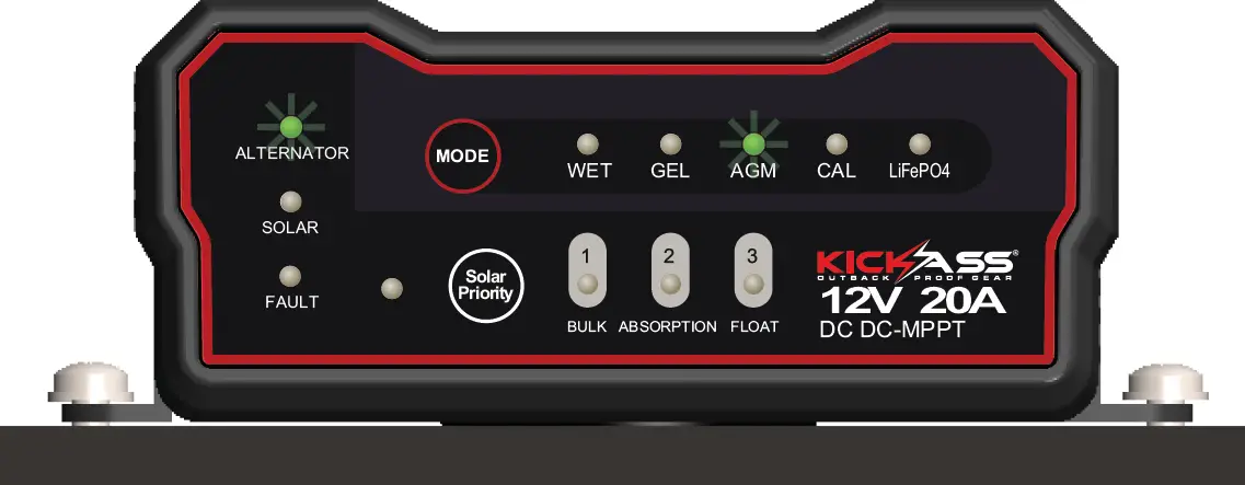 KICKASS DCDC 20A-CAR 20 Amp DC-DC Charger with MPPT Solar Controller 09