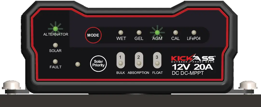 KICKASS DCDC 20A-CAR 20 Amp DC-DC Charger with MPPT Solar Controller 11