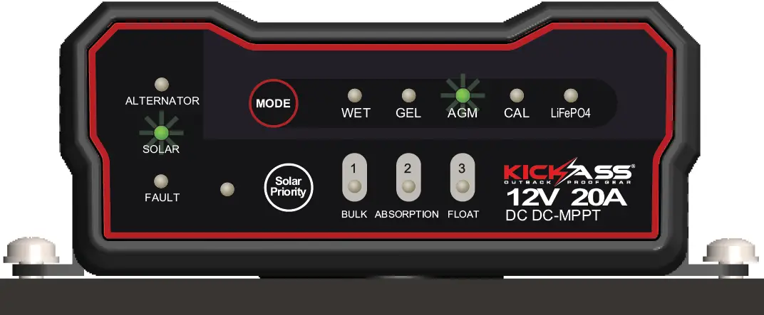 KICKASS DCDC 20A-CAR 20 Amp DC-DC Charger with MPPT Solar Controller 11