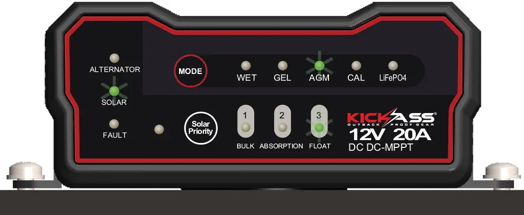 KICKASS DCDC 20A-CAR 20 Amp DC-DC Charger with MPPT Solar Controller 16