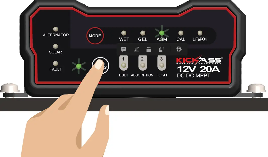 KICKASS DCDC 20A-CAR 20 Amp DC-DC Charger with MPPT Solar Controller 17