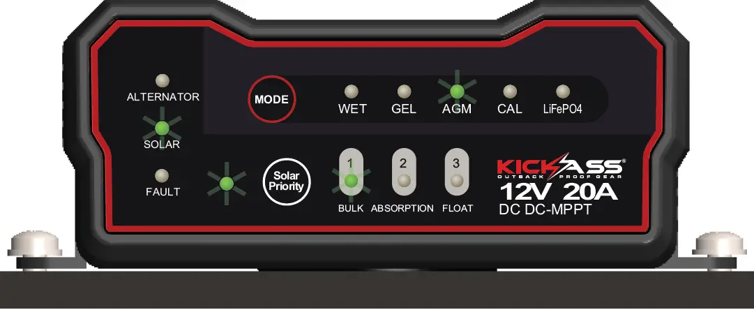 KICKASS DCDC 20A-CAR 20 Amp DC-DC Charger with MPPT Solar Controller 17