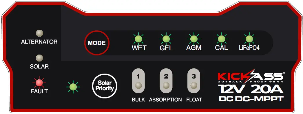 KICKASS DCDC 20A-CAR 20 Amp DC-DC Charger with MPPT Solar Controller 17
