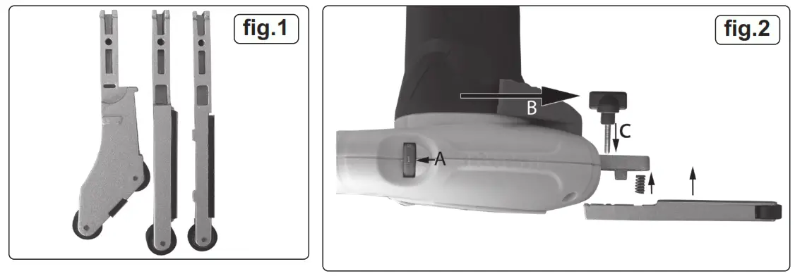SEALEY SBS35 Variable Speed Belt Sander - fig1