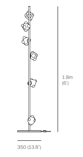 BOCCI 57.6 Stem Floor Light 1