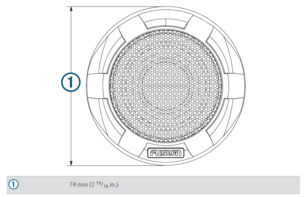 FUSION SG-TW10 Signature Series Component Tweeter fig 5