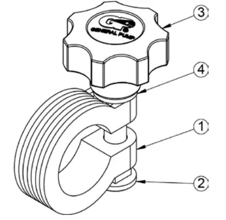 GENERAL PUMP DHRA50150 Pressure Washer Steel Hose Reel - Parts 4