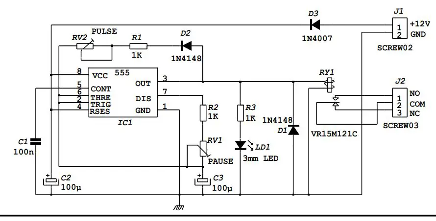 velleman WST111 Adjustable Interval Timer Kit User Manual - IC - CI