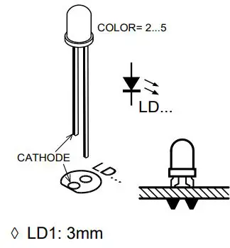 velleman WST111 Adjustable Interval Timer Kit User Manual - LED