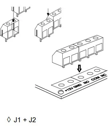 velleman WST111 Adjustable Interval Timer Kit User Manual - Terminal blocks