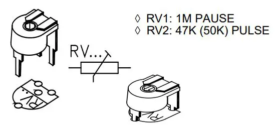 velleman WST111 Adjustable Interval Timer Kit User Manual - Trim potentiometer