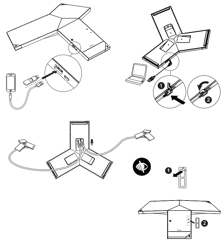 Polycom TRIO 8800 IP Conference Phone - fIG 1