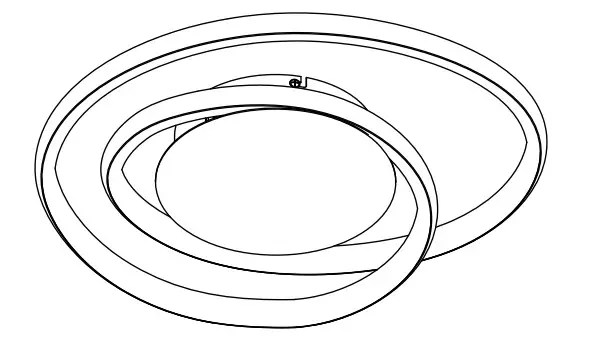 NOVA LIFE 57590-040-71 Radius Pendant Ceiling Lamp -