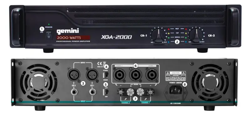 gemini XGA Professional Amplifier fig 1