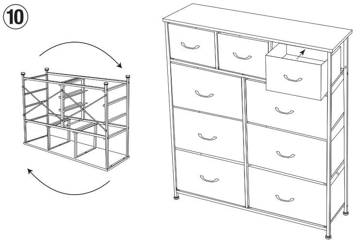 SORBUS DRW-9D-RUB 9 Drawer Storage - fig10