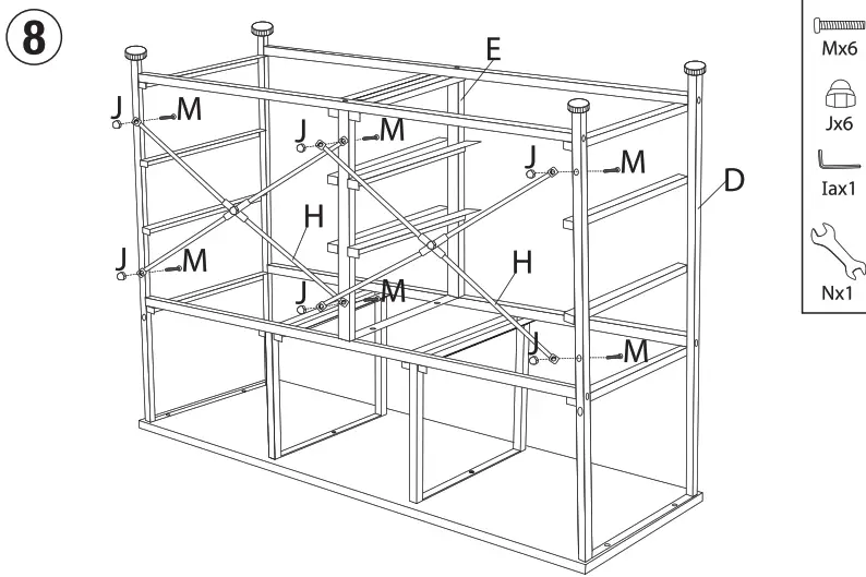 SORBUS DRW-9D-RUB 9 Drawer Storage - fig8