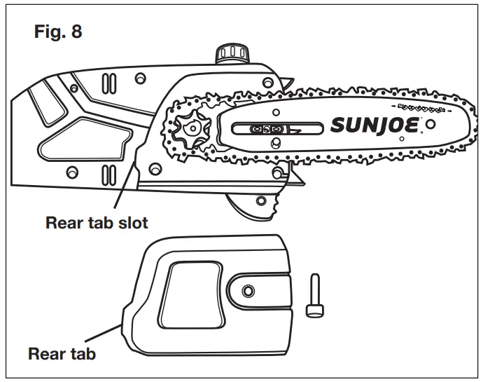SUNJOE SWJ800E-RM Electric Pole Chain Saw - fig 21