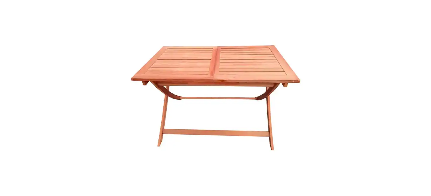 Unbranded Ktdgcp81802 Teak Rectangular Foldable Wood Outdoor Dining Table User Manual
