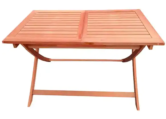 UNBRANDED KTDGCP81802 Teak Rectangular Foldable Wood Outdoor Dining Table PRODUCT-IMG