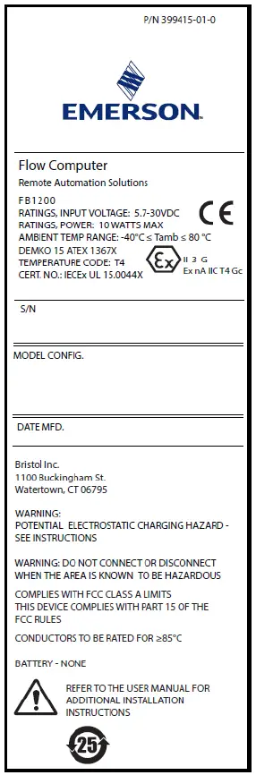 EMERSON FB1200 Flow Computer-2