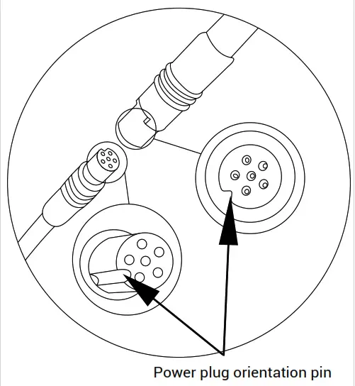 DAN DRYER 3192 Column Large Capacity Hand Sanitiser - Power plug orientation pin
