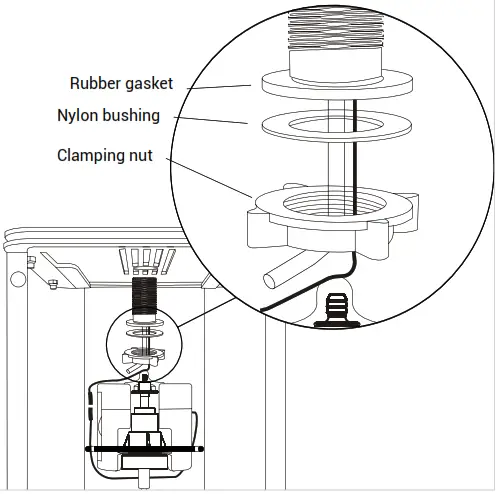 DAN DRYER 3192 Column Large Capacity Hand Sanitiser - bushing